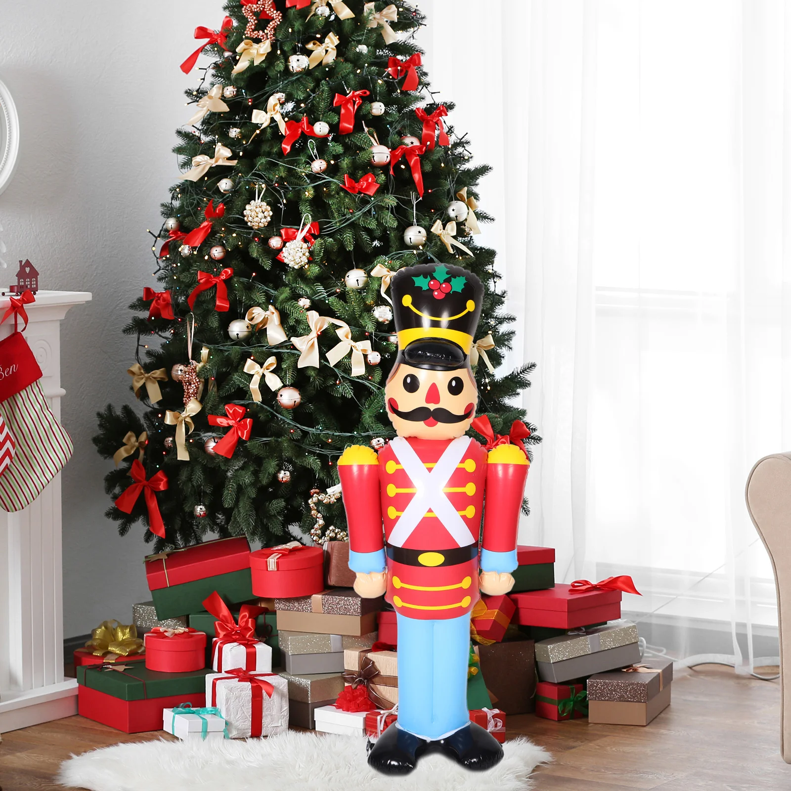 Inflatable Christmas Outdoor Blow up Nutcracker Soldier - Image 2