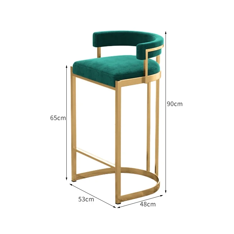 High Make Up Modern Bar Stools Luxury Party Gaming Library Computer Patio Bar Stool Set Saloon Party Sgabello Cucina Furniture - Image 6