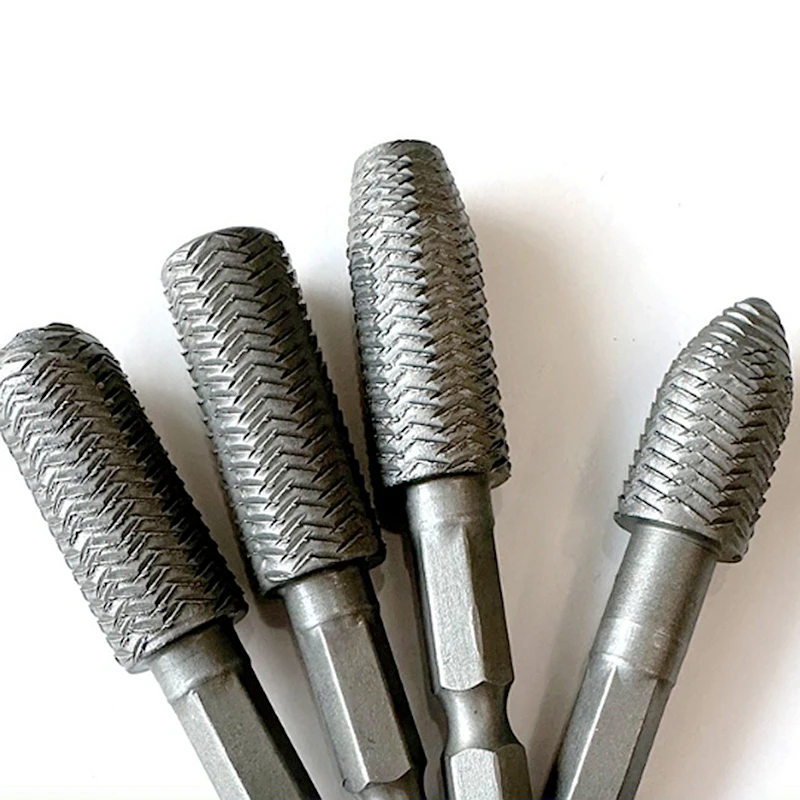 Hex Shank Rotary Steel File Wood Drill Bits Burrs Metal Grinding - Image 5