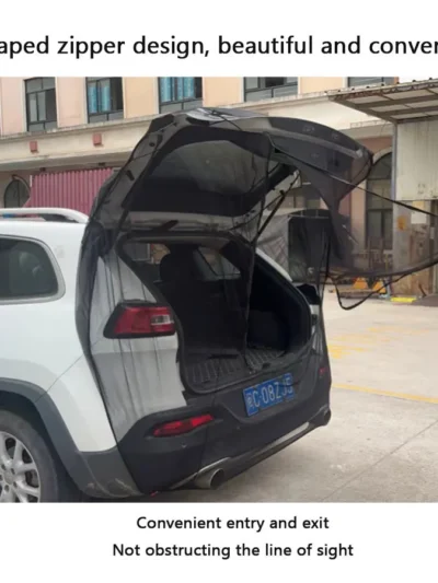 Car Tailgate Mosquito Net for SUV MPV Car Camping Screen Mesh Camping Tent Car Camping Mosquito Net Breathable Mesh Car Covers