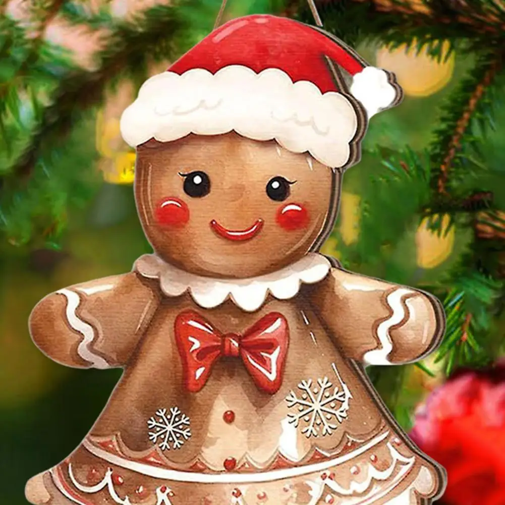 Gingerbread Hanging Sign for Christmas Home Decor - Image 4