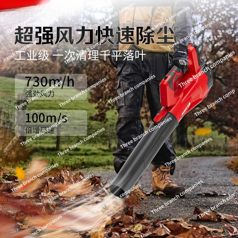Rechargeable Hair Dryer 48V High-power Electric Leaf Blowing Dust Blower Wireless Lithium Battery Blowing Snow Wind - Image 2