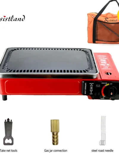 Portable BBQ Stainless Steel Stove Gas Grill