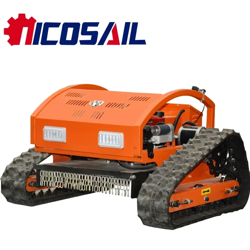 Multi-Functional Cordless Remote Control Lawn Mower Robot for Lawn Mower Factory Lawn Weed Cutting Customized