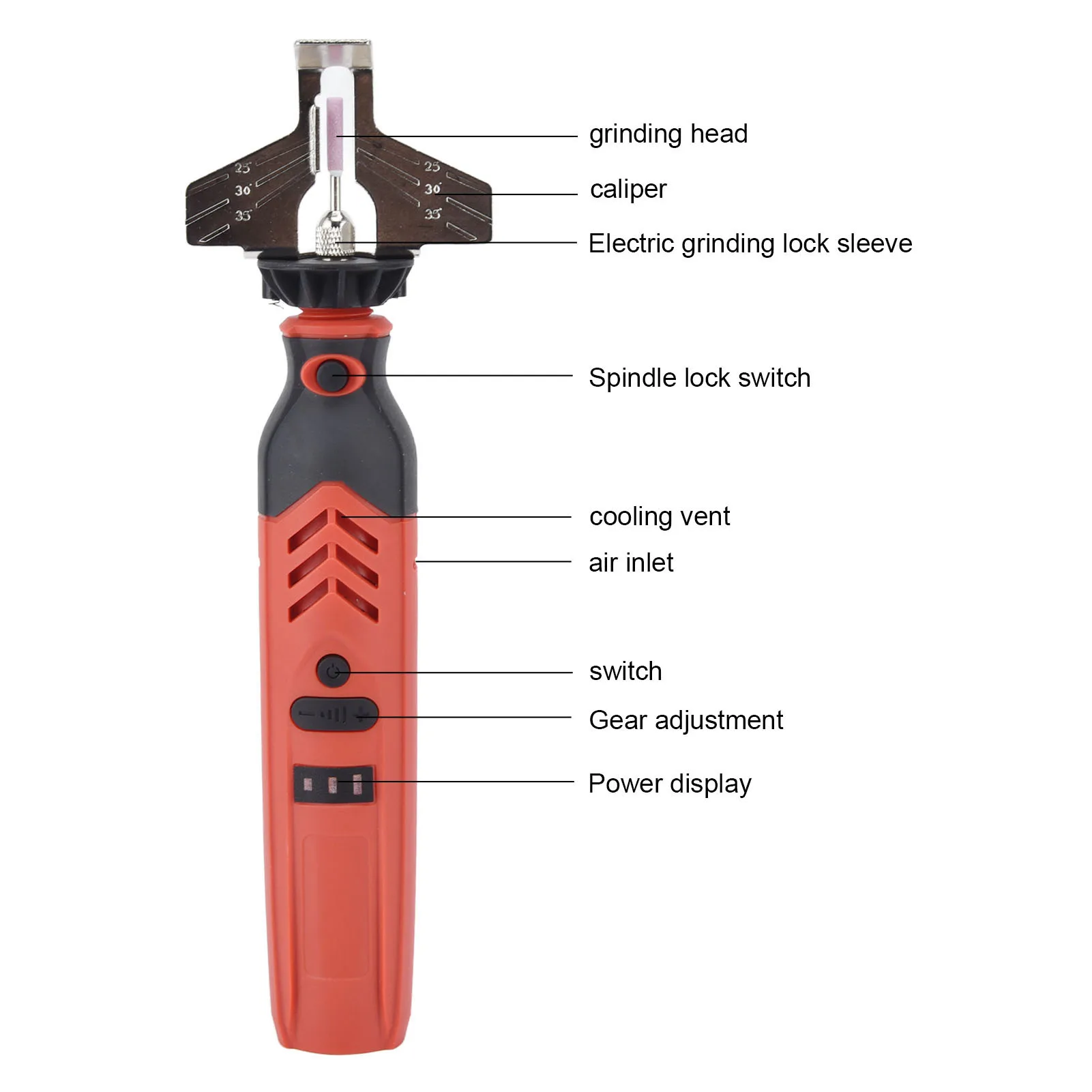 Chain Saw Sharpen Tool Set DC3.6V Cordless Saw Sharpener Kit Handheld
