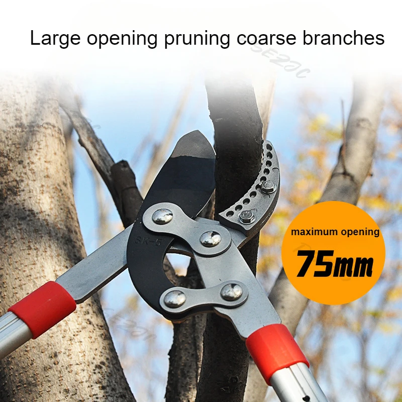 Garden Branch Scissors Stretchable SK5 Steel Long Pruner Gardening Fruit Tree Pruning Shears - Image 10