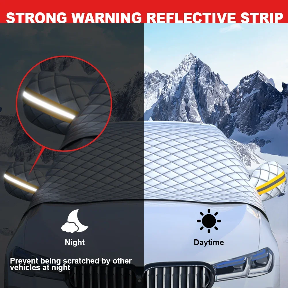 Magnetic Car Windshield Snow Ice Protector Window Sun Shade Anti Frost Cover Visor Auto Winter Exterior Tesla - Image 5