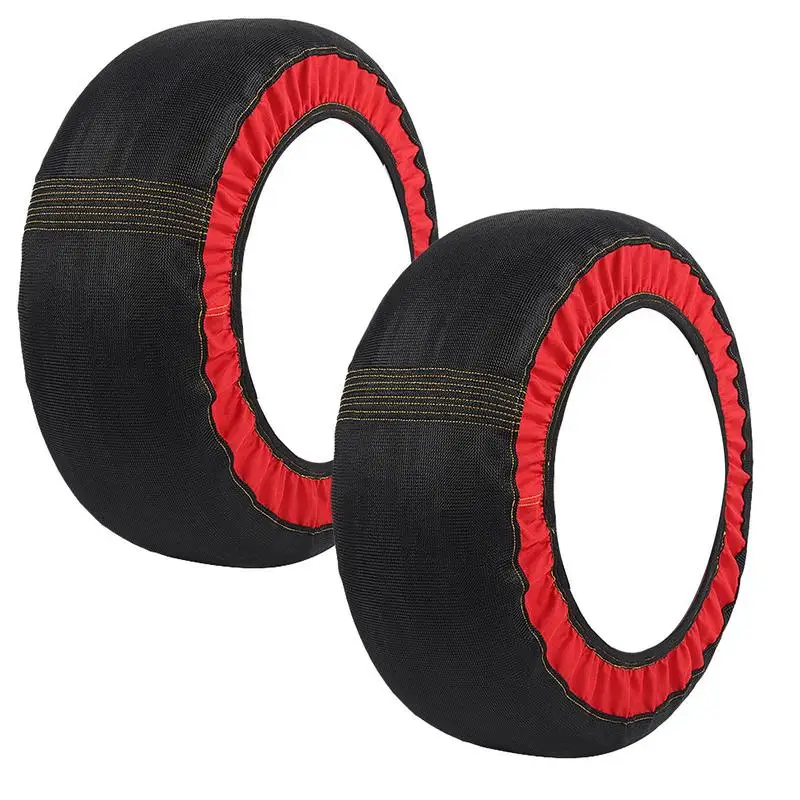 Snow Socks For Car 2X Traction Car Device Tire Chains Socks Grip Alternative For Tire Snow Chain SUVs Snow Socks For Auto Suvs - Image 2