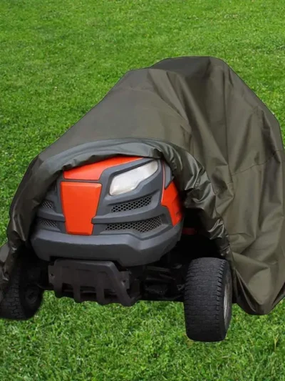 Heavy Duty Universal Lawn Mower Covers With Drawstring Riding Mower Cover For Sun Rain Wind Dust Leaves Resin