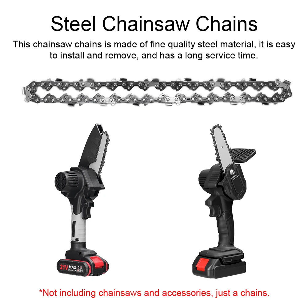 Electric Chainsaw 4 6 8 Inch Chains for 4/6/8 Inch Chain 6 Inches Electric Saw Parts 4 6 8 Inch Chainsaw Guide Plate - Image 4