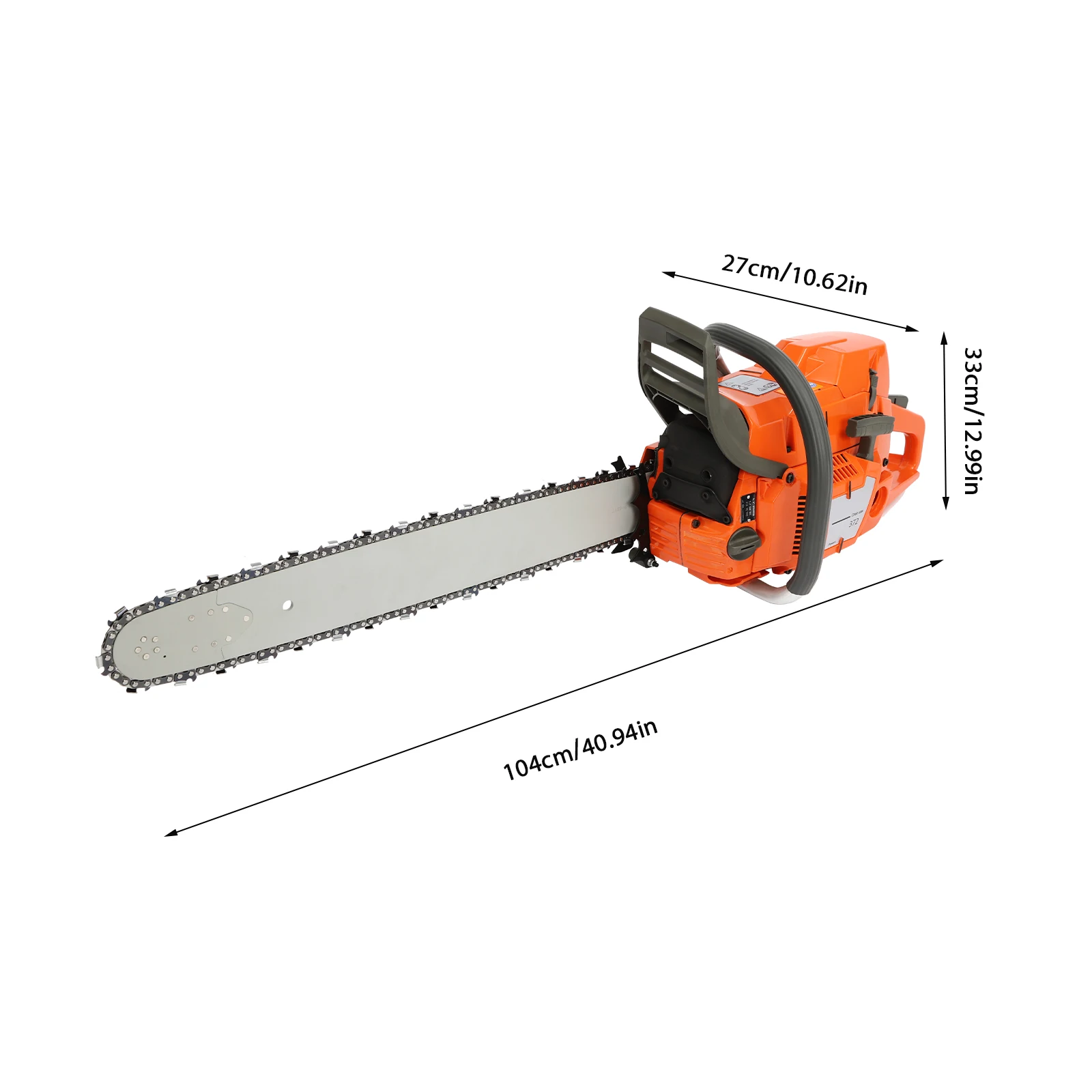 72CC 24 Inch Gas Chainsaw 2-Stroke Portable Gasoline Powered Chain Saw - Image 5