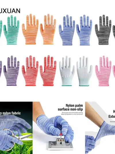 1Pair Garden Gloves Floral Gardening Gloves Women Non-Slip Working Gloves For Yard Cleaning Planting Working