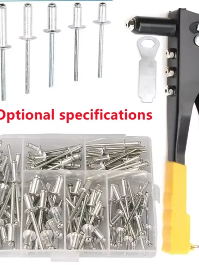 Heavy Duty Riveter Set Pop Rivet Gun 120Pcs