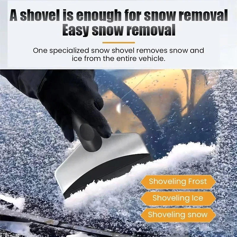 Snow Removal Scraper Car Windshield Snow Ice Shovel Window Cleaning Tool For Mercedes Benz AMG - Image 6