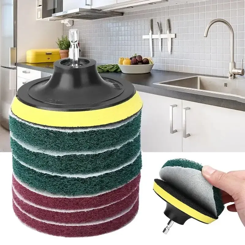 Upgrade Your Cleaning Routine With This 8-Piece Drill Power Brush Tile Scrubber Kit! - Image 3