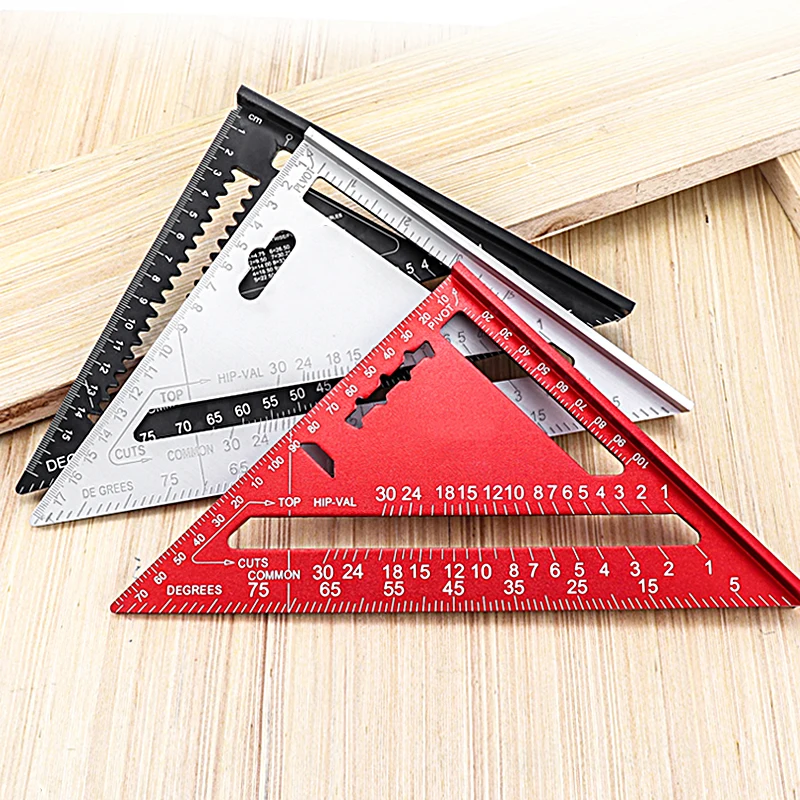 Woodworking Aluminum Alloy Triangle Gauges Measuring Gauging - Image 19