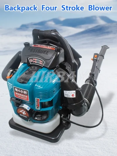 Air Blower BBX9900 Four-Stroke 75.6cc Knapsack Snow Blower Petrol Leaf Blower Leaf Vacuum Wind Fire Extinguisher High Vacuum Fan