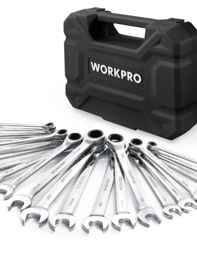 WORKPRO 23pc Ratcheting Wrench Set  with Box