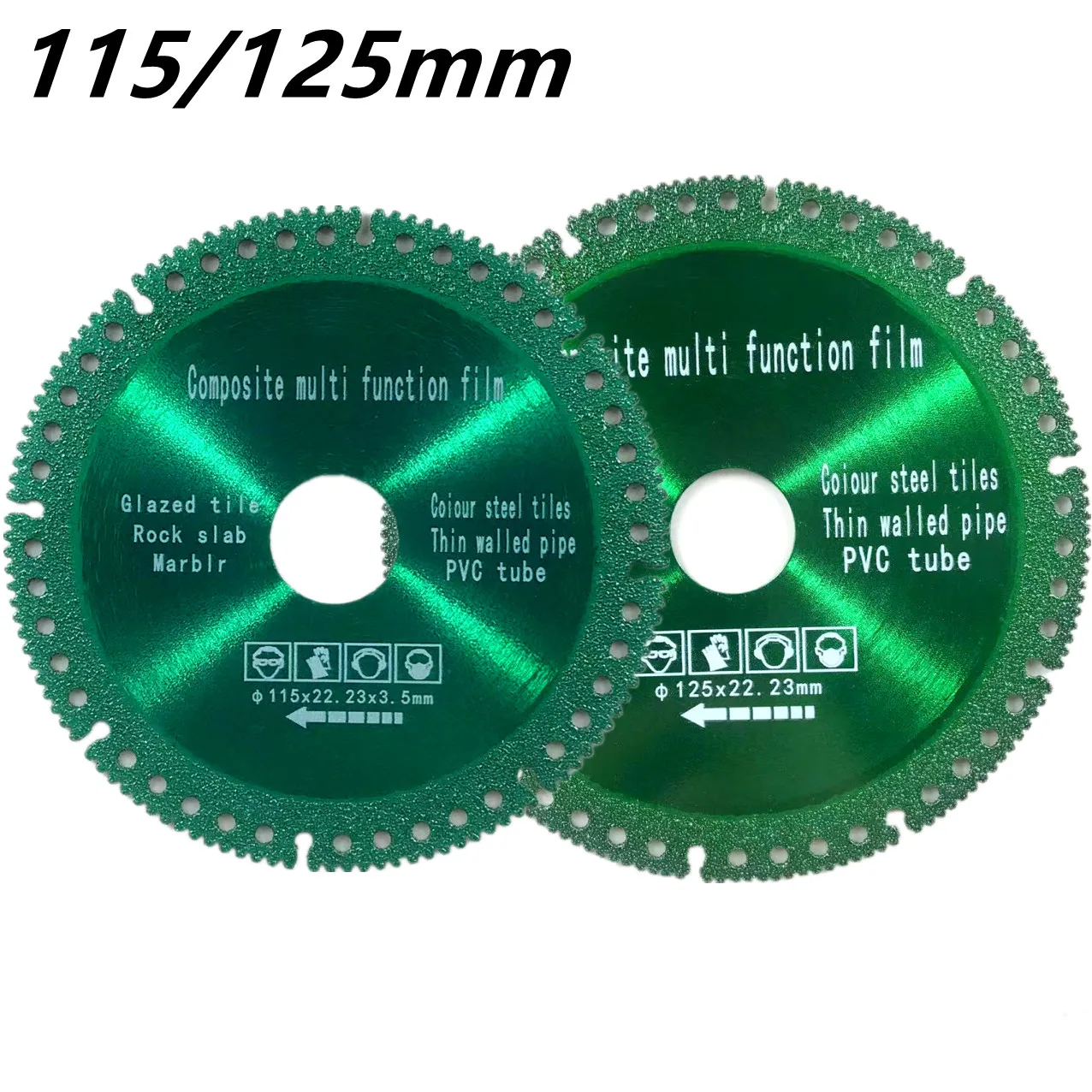 115/125mm Brazed diamond saw blade cutting disc 22.23mm steel metal stone cast iron steel reinforcement aluminum - Image 9