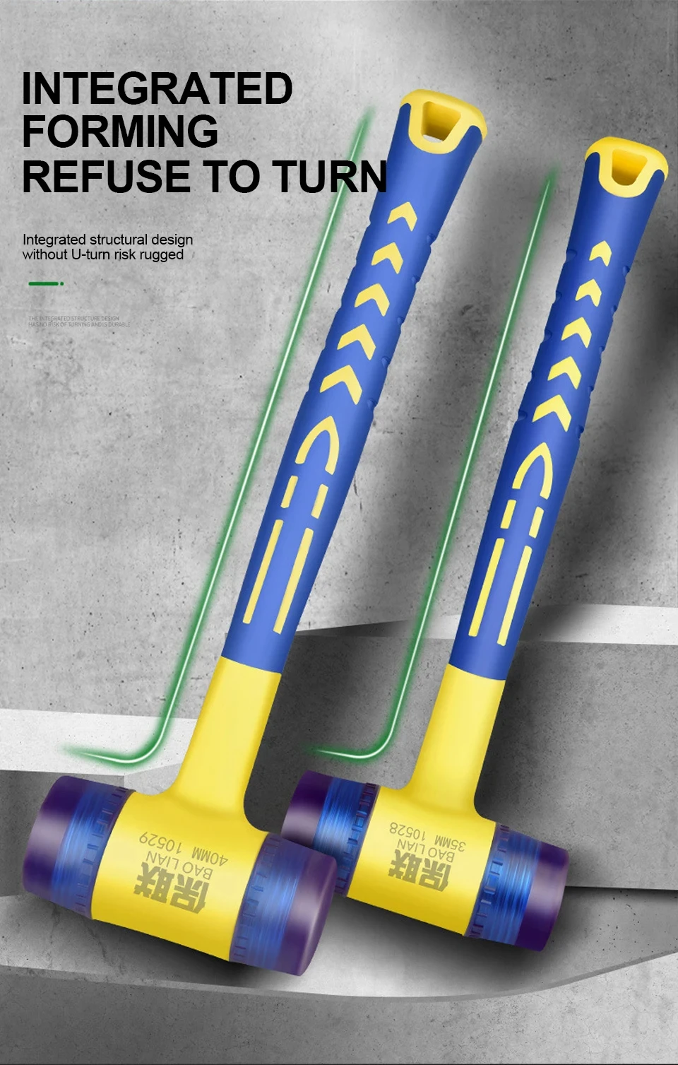 Rubber Hammer 25/30/35/40/45mm Double Head - Image 14