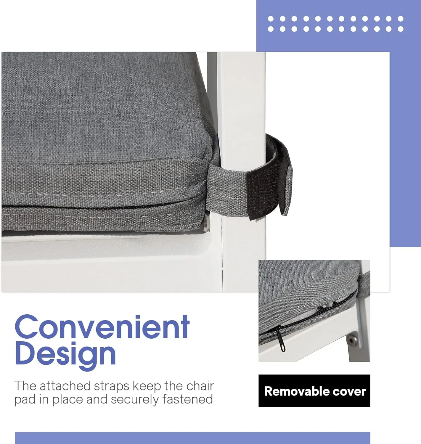 Outdoor Bar Stools Set of 2 All-Weather Aluminum Barstools Bar Height Patio Chairs with Cushions for Backyard - Image 4