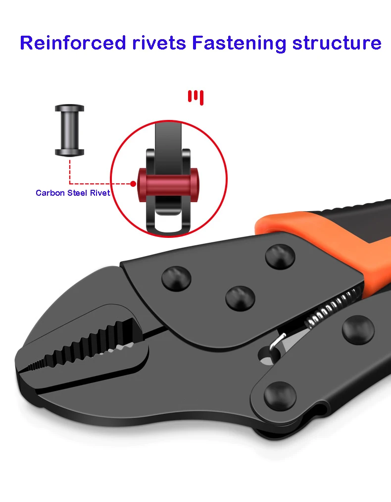 7/9/10" Multi-Function Locking Pliers Round/Straight Mouth Pipe Wrench - Image 23