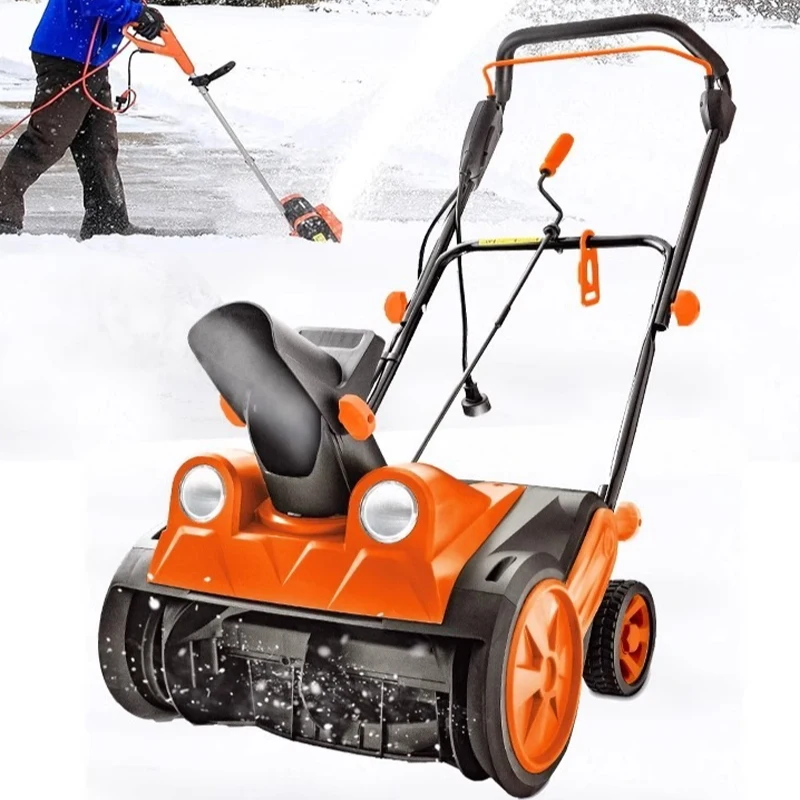 Hand Push Snow Removal Machine Portable Snow Plow Snow Thrower Shovel Blower Snow Clearing Equipment