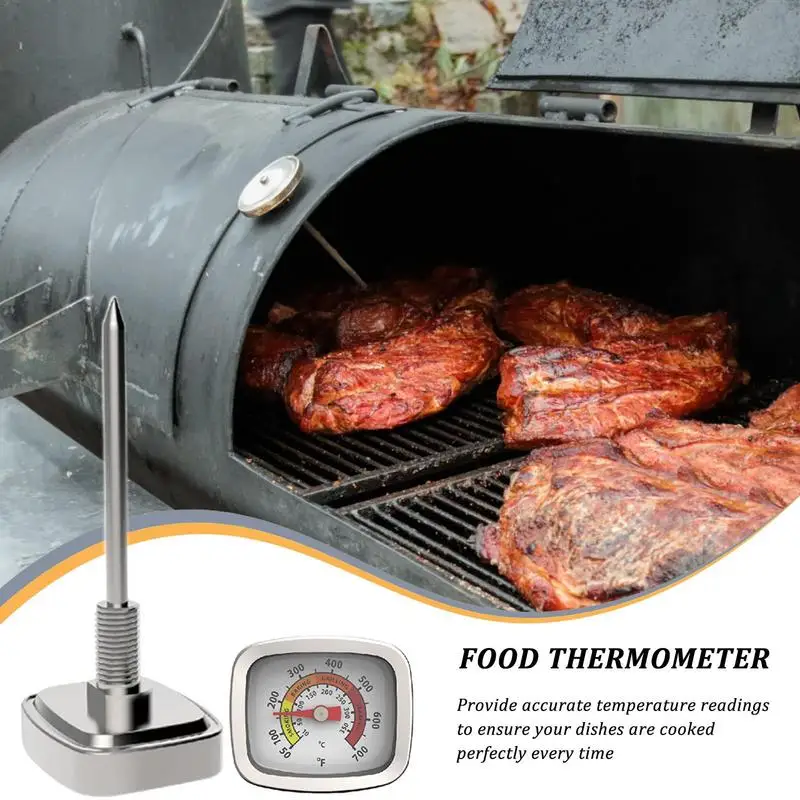 Stainless Steel Temperature Gauge For Grill BBQ Pit