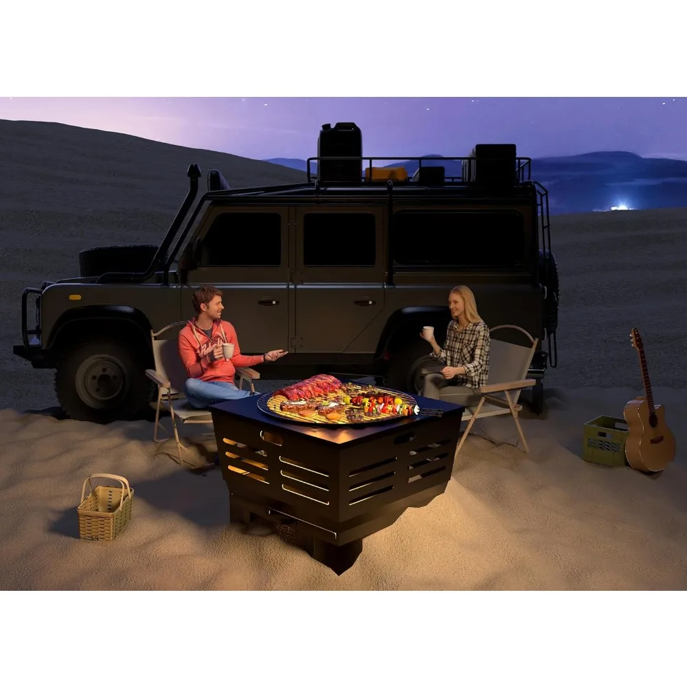 Stove Bonfire with Stand,Smokeless Fire Pit | Wood Burning Firepit with Ash Pan - Image 3