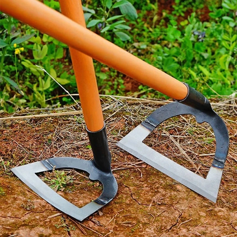 Handheld Hollow Hoe Thickened Manganese Steel Agricultural Weeding Hoe Planting Vegetable Gardening Loosening Soil Weeding Tools - Image 3