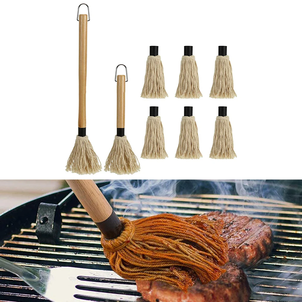 BBQ Sauce Basting Mops Roasting Or Grilling For Barbeque Marinade Smoking Steak Or Glazing - Image 2