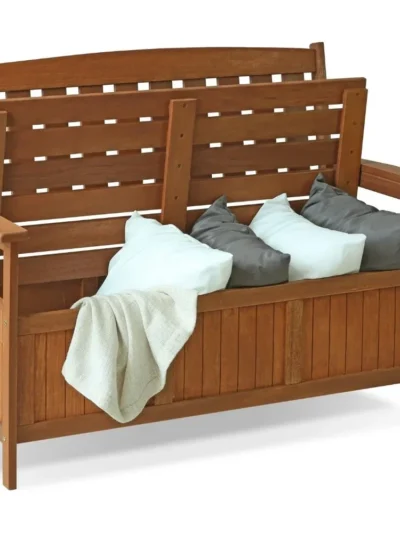 Hardwood Patio Furniture Bench Backyard Garden Furniture Outdoor Furniture Supplies Type Storage Box