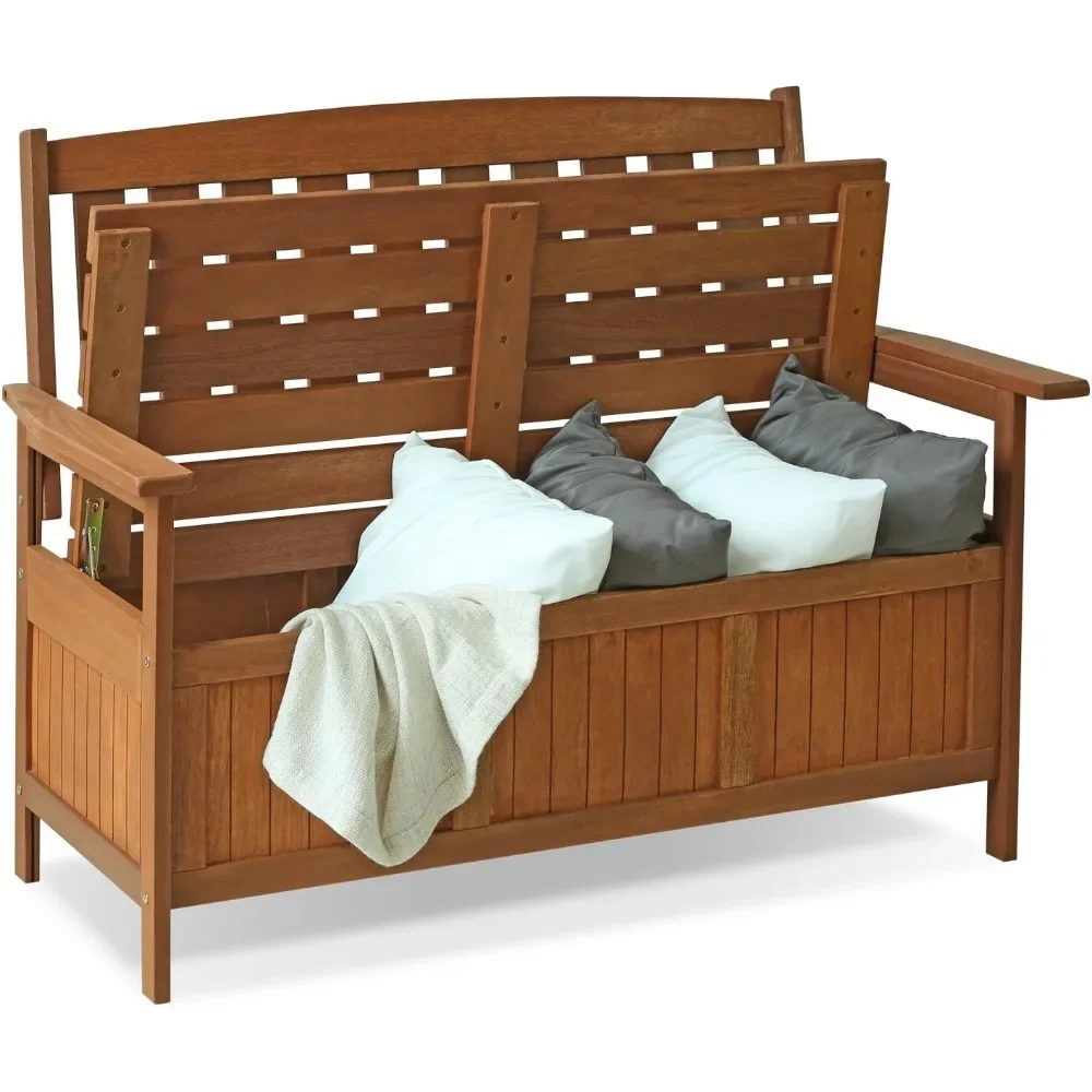 Hardwood Patio Furniture Bench Backyard Garden Furniture Outdoor Furniture Supplies Type Storage Box