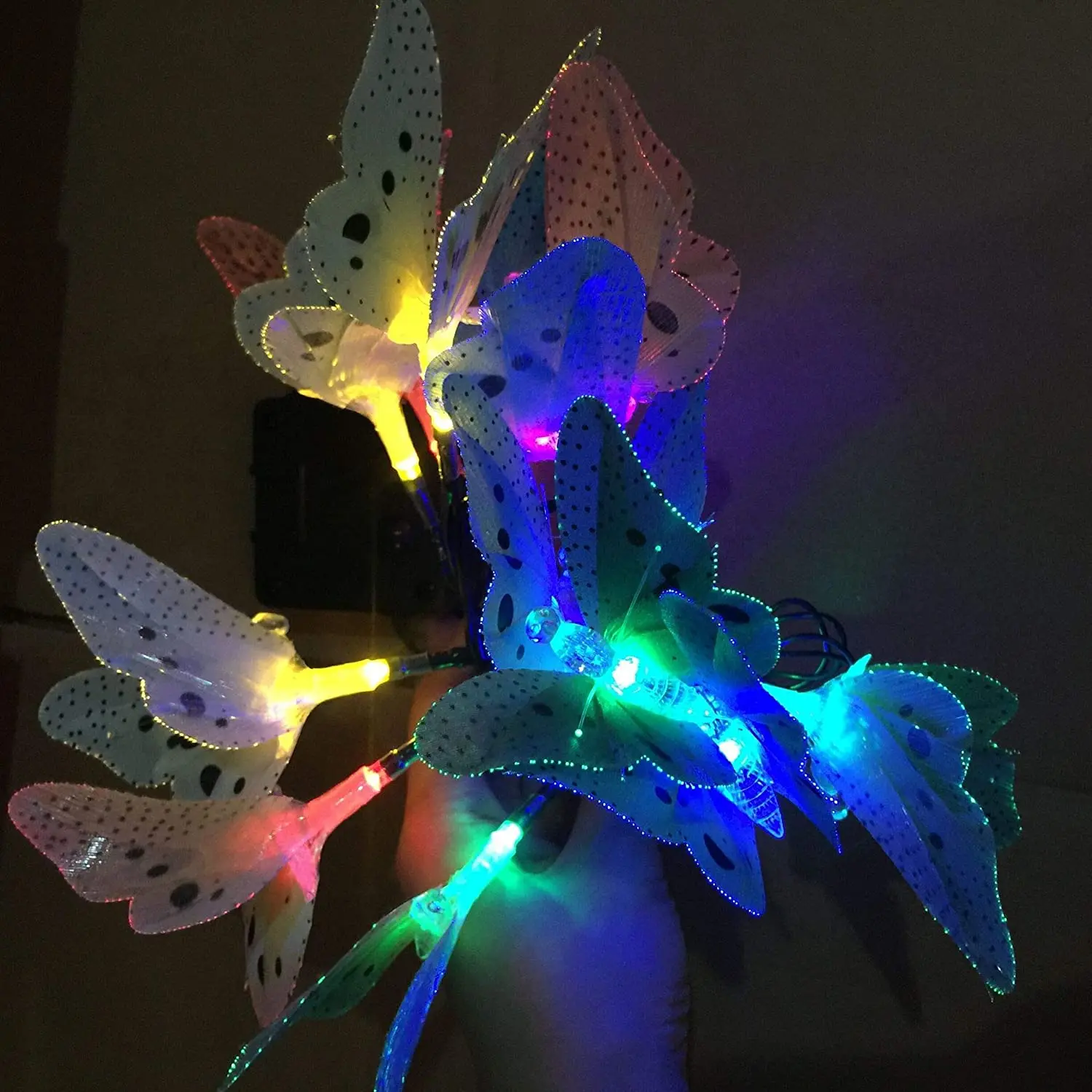 Fiber Optic Butterfly, Waterproof, Solar Light String - Image 4