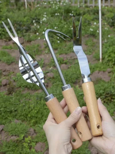 Stainless Steel Seedling Puller Weed Remover Durable Garden Lawn Weeder Outdoor Yard Grass Root Puller Tools Planting Elements