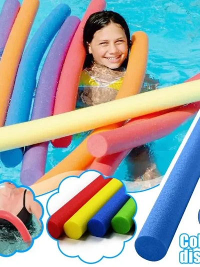 Useful Swimming Pool Pool Accessories for Kids Buoyancy Stick Noodle Float Aid Floating Foam Sticks Flexible