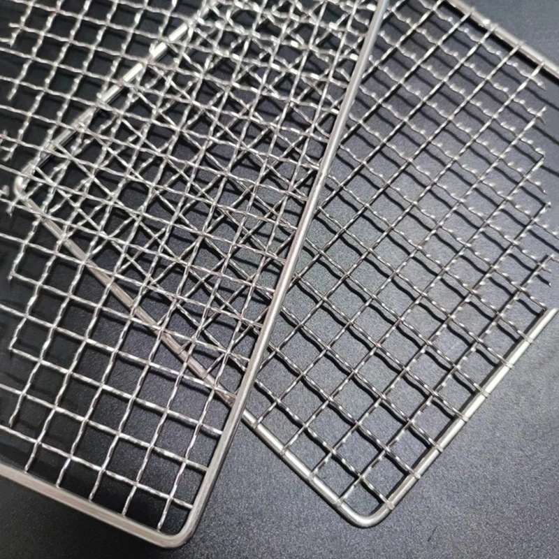 BBQ Mesh Net Barbecue Grill Grate Grid Stainless Steel Japanese Korean - Image 2