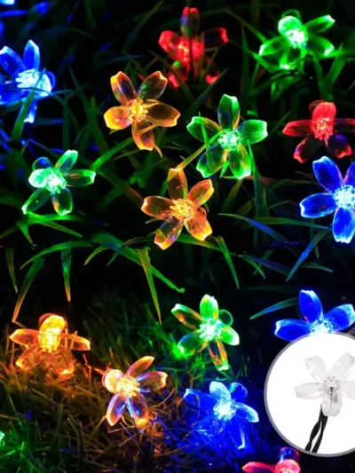 Garden Solar Lamp Butterfly String Lights Waterproof LED Garland