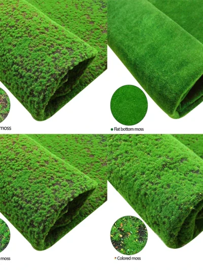 1Mx1M Artificial Moss Lawn Green Fake Plant Turf Carpet for Home Decoration Garden Micro Landscape Accessories Wall Background