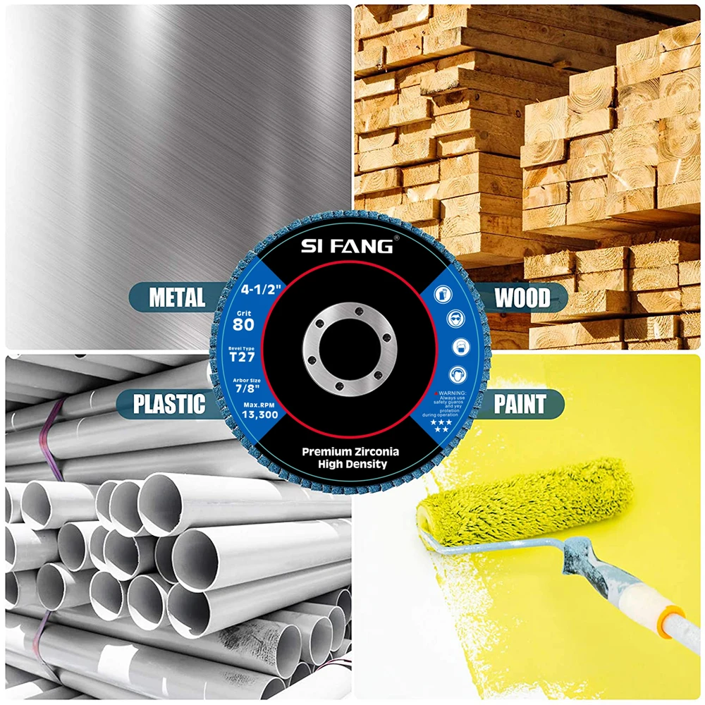 2/5/10pcs Flap Discs 115mm T27 Zirconia Grinding Wheels 40/60/80/120 Grit Professional Flap Discs Sanding For Angle Grinder - Image 25