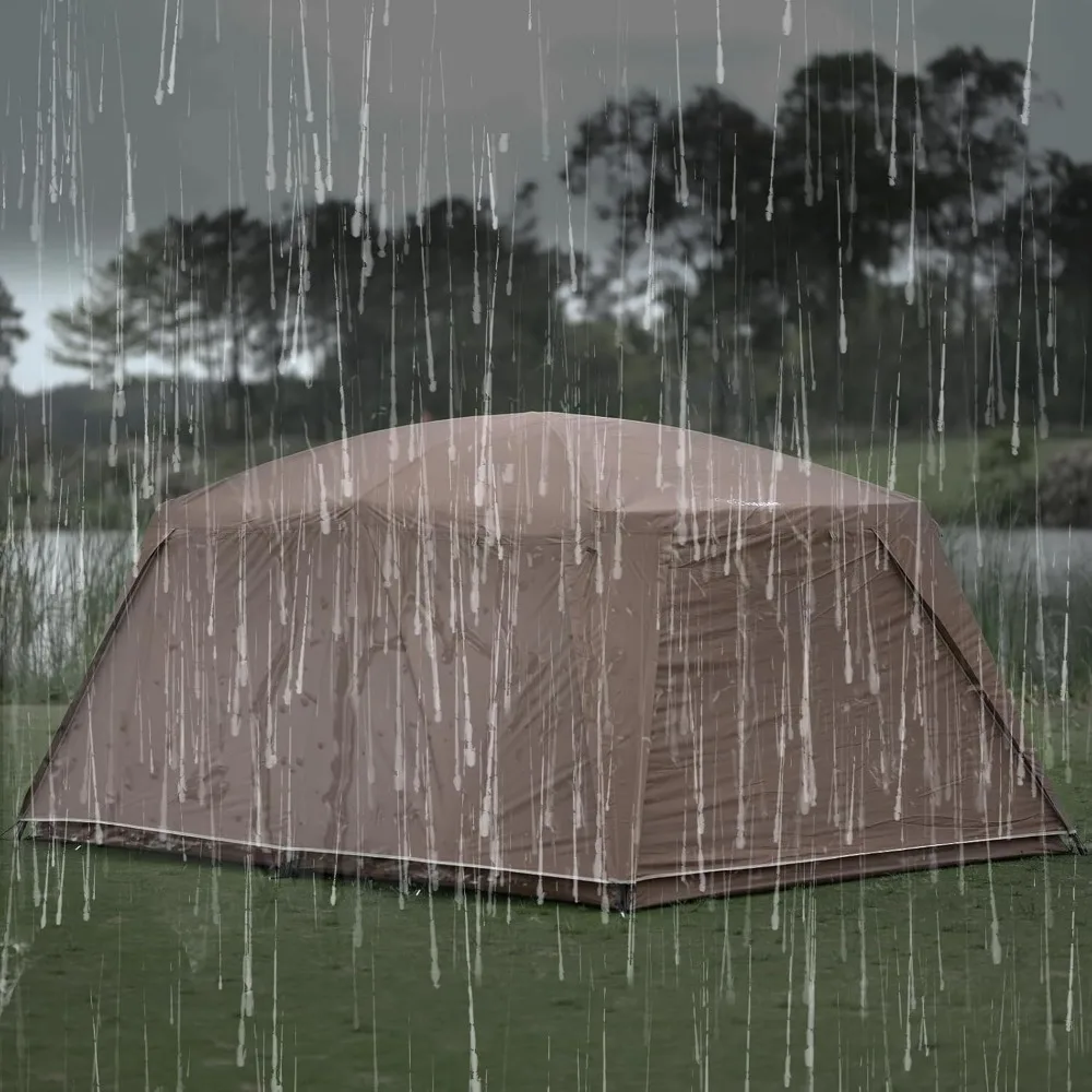 8-10 Person Camping Tent with 3 Door 2 Room Large Family Cabin Tents, Double Layer Waterproof Portable Tent,Big Tents - Image 6