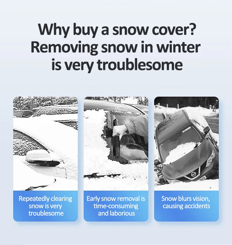 Front Windshield Sun Rain Dust Frost Guard Auto Snow Protection Artifact - Image 5