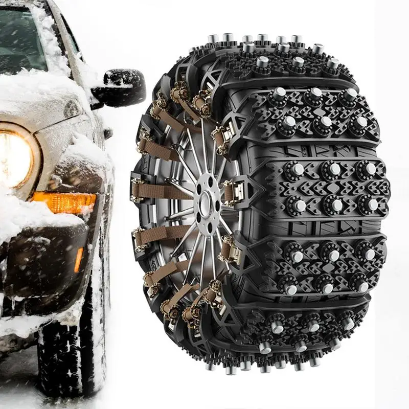 Car Tire Snow Chains auto Tire Wheel Chain Universal Anti-Slip Wheel Protection Chains Outdoor Driving Safety Chain Supplies