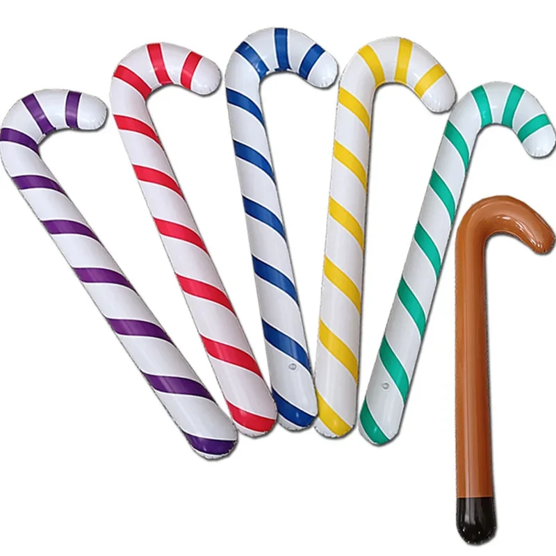 90cm Inflatable Christmas Candy Cane Stick Balloons Outdoor - Image 4