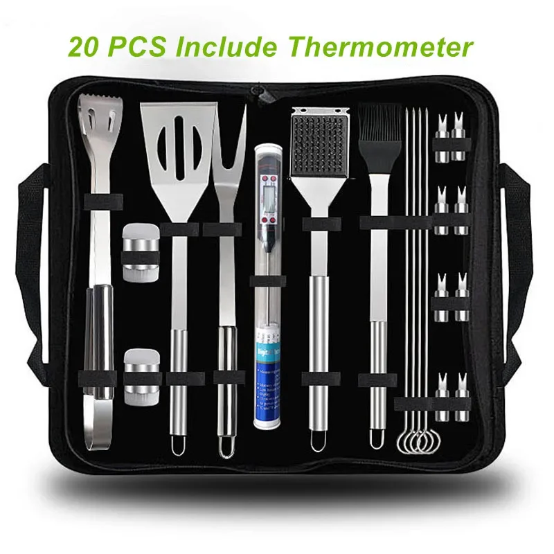 BBQ Tools Set Barbecue Utensil AccessoriesThermometer Barbeque Grilling Accessories Outdoor Gril Tools Set Bbq Utensil Set - Image 10