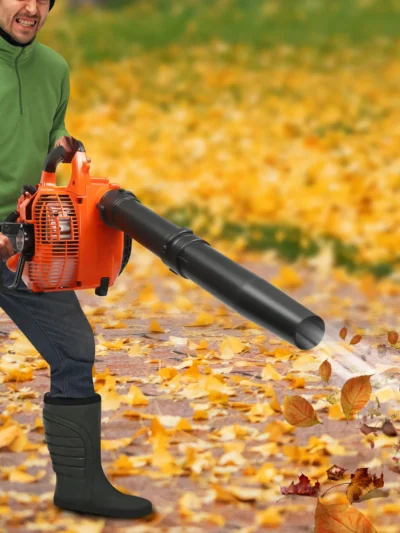 2 Stroke Handheld Outdoor Petrol Leaf Blower Garden Grass Yard Clean Tool 25.4cc 750W Gas-powered Handheld Blower