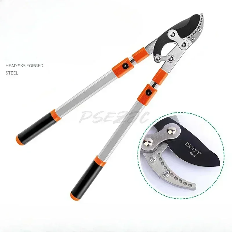 Garden Branch Scissors Stretchable SK5 Steel Long Pruner Gardening Fruit Tree Pruning Shears - Image 6