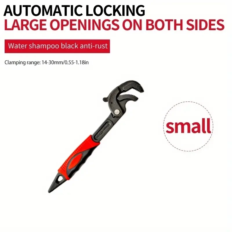 Multifunction Auto Power Grip Pipe Wrench Metal Self Adjusting Spanner - Image 7