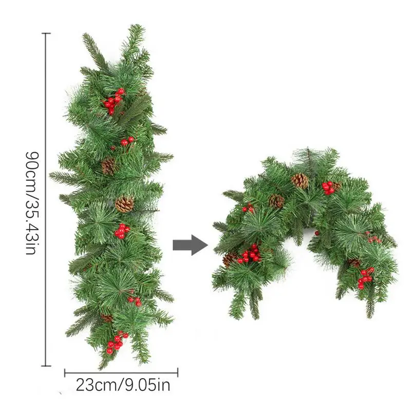 Mailbox Swag With Lights LED Christmas - Image 5