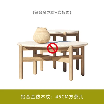 Outdoor patio teak sofa rattan table and chairs garden lounge furniture villa balcony rattan chair - Image 7